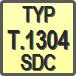 Piktogram - Typ: T.1304-SDC